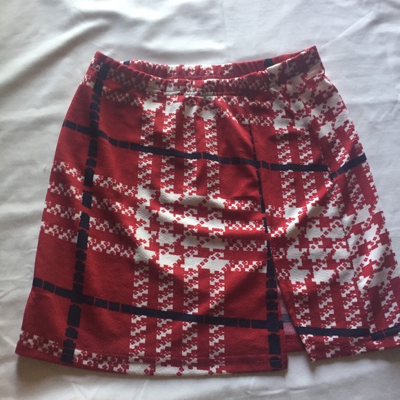 Plad stretchy skirt - Picture 2 of 4